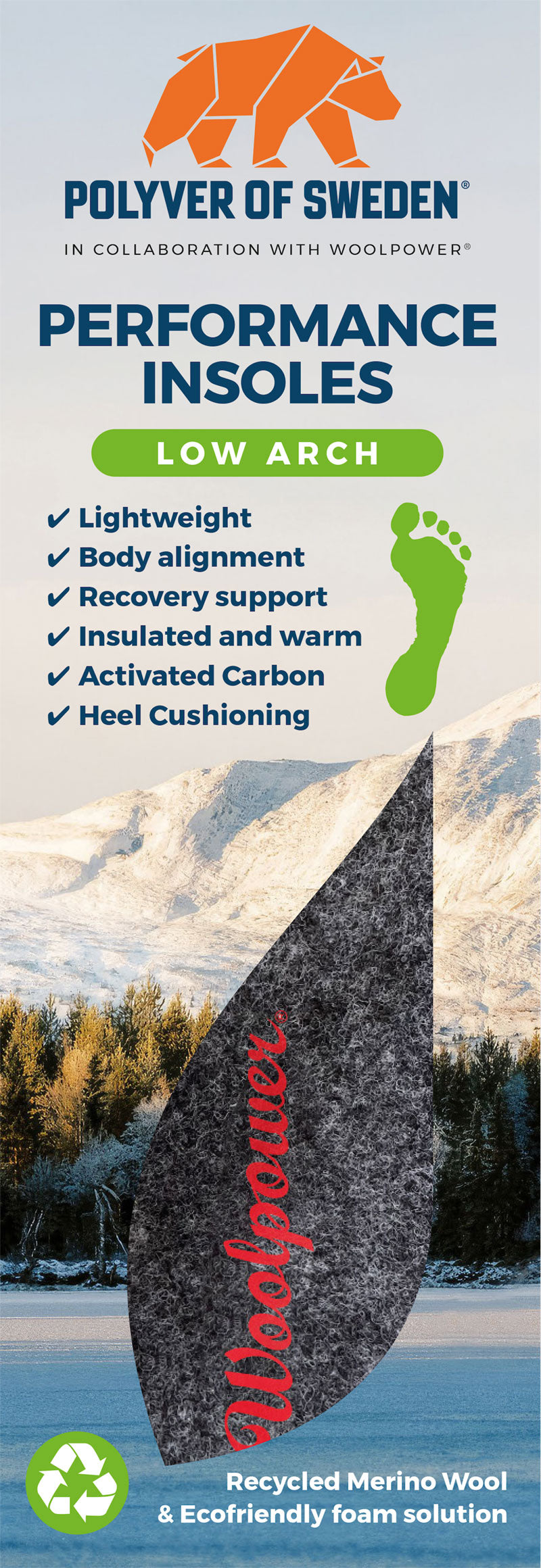 Woolpower insoles LOW ARCH